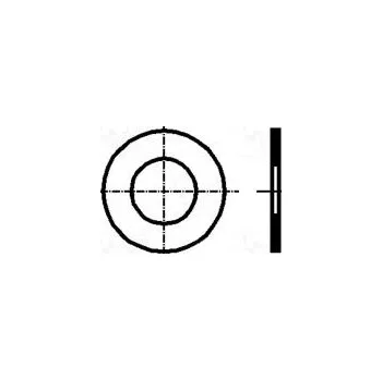 podložka Podložka kulatá M4 D=8mm h=0,2mm ocel Povlak naolejovaná