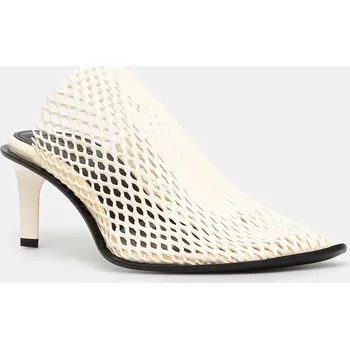 Dámské pantofle Pantofle Kenzo Mule dámské, béžová barva, na podpatku, FF52MU140L64.02 01X, EUR 41