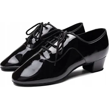 Dámské sandále Lelka taneční boty pro latino 802 - ČERNÉ - podpatek 4,5 cm, velikost 37