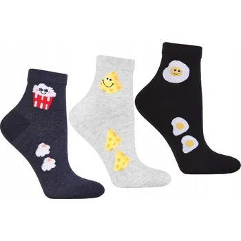 Dámské ponožky Dámské klasické Nad Kotník Ponožky módní, 3 kusy MORAJ 38-41