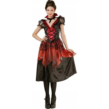 Karnevalový kostým Gotická upírka ( šaty , límec) pro dospělé, vel. S