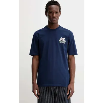 Bavlněné tričko adidas Originals Varsity JX8156 modrá 57X, vel. S