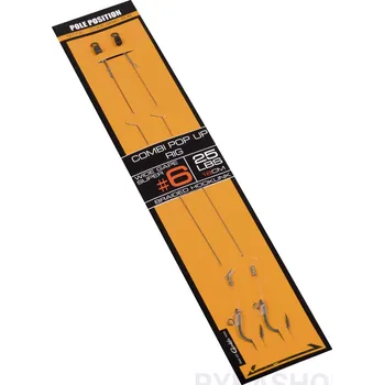 Rybářský háček Strategy návazce Combi Pop Up Rig 2ks Velikost: 4