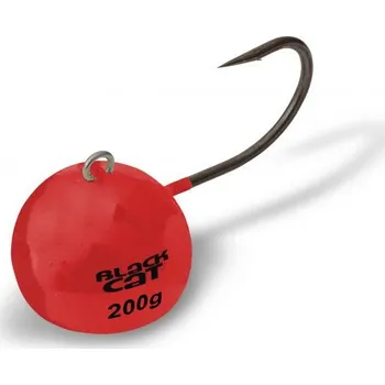 Umělá nástraha Jigová hlavička BLACK CAT FIRE-BALL Varianta:: 160g - červená