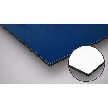Stavební profil Hliníkový Kompozitní Panel - ACP Bond 0,3 3x1500x4050mm modrá5002HDPE/bílá9003N