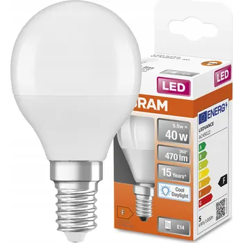 Žárovka LED žárovka Osram E14 470 lm 4,9 W studená bílá