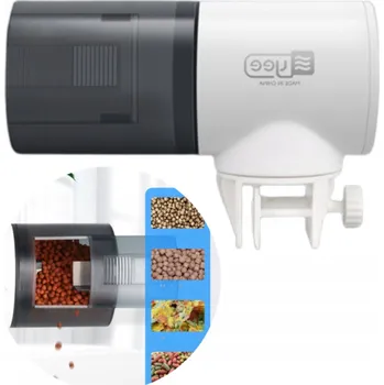 Krmítko pro ptáka AUTOMATICKÉ KRMÍTKO DO AKVÁRIA 2 REŽIMY 12/24, ZÁSOBNÍK NA KRMIVO PRO VŠECHNY DRUHY