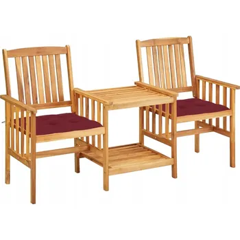 Zahradní židle VidaXL dřevěná červená