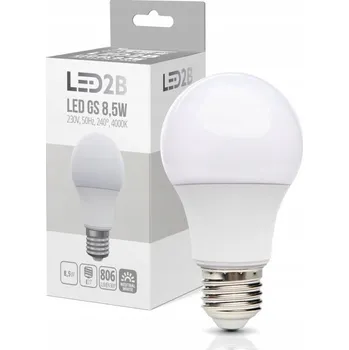 Žárovka KOBI LED2B LED žárovka úsporná E27 8,5W neutrální bílá 4000K 806lm