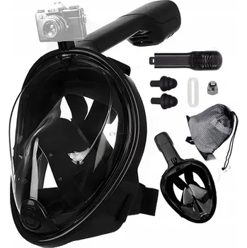 Potápěčská maska POTÁPĚČSKÉ BRÝLE NA POTÁPĚNÍ ŠNORCHLOVÁNÍ CELO OBLIČEJOVÁ SKLÁDACÍ PREMIUM