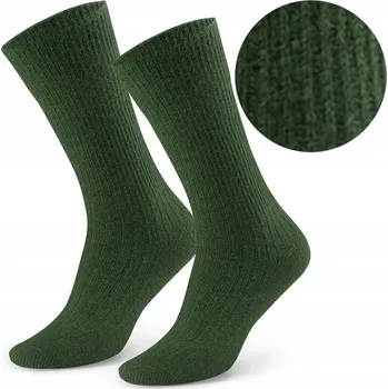 Pánské ponožky Velmi SILNÉ, hypoalergenní ponožky, 50 % vlny alpaky, velikost 38-40. Zelené