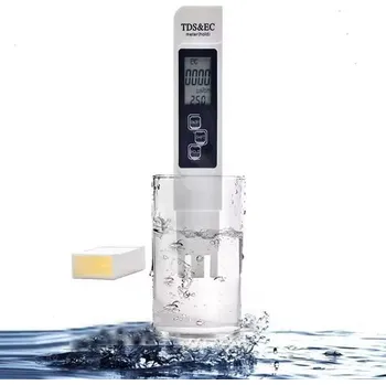 MĚŘIČ PH TESTER PH/TDS/EC/SALINITY/TEPLOTA 5 V 1 TESTER VODY PRO PITNOU VODU
