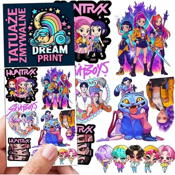 Tetování Filmové a herní tetování, dětské tetovačky, vodní smývatelné tetování na narozeniny, Dárek, upomínka, dočasné tetování pro děti, originální, opakovaně použitelné, Spousta Vzorů