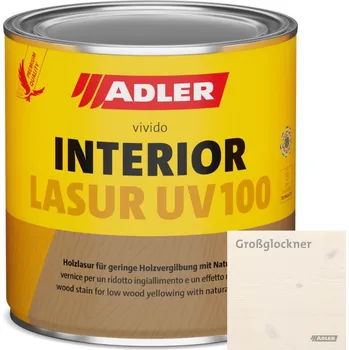 Lak na dřevo ADLER Interior-Lasur UV 100 Mont Blanc 0,75 L (lazura vnitřní s UV ochranou)