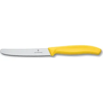 nůž Victorinox zoubkový 11cm Barva: Žlutá