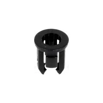 Objímka pro LED 3mm jednodílné černá UL94V-2 L 6,4mm