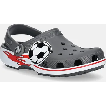 Pánské pantofle Dětské pantofle Crocs CROCS CLASSIC SOCCER BAND CLOG 211605.CROCS.CLASSIC.SO šedá 09X, EUR 30/31