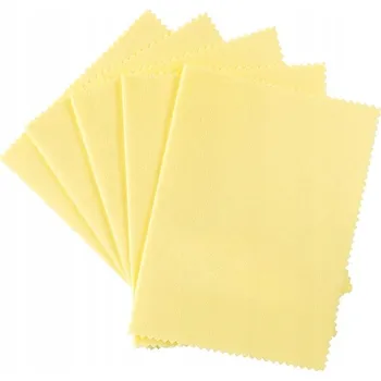 Utěrka UTĚRKY Z MIKROVLÁKNA HAYNE NA ČIŠTĚNÍ BRÝLÍ ŽLUTÉ 5 ks