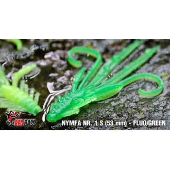Umělá nástraha REDBASS Nymfa S - 53 mm Fluo/Green