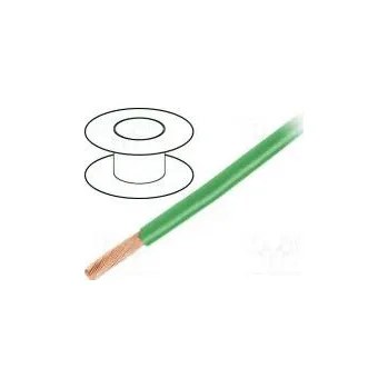 elektrický kabel Vodič HookUp Wire PVC lanko Cu 0,81mm2 18AWG zelená PVC 600V
