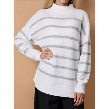 Dámský svetr Sinsay - Pruhovaný svetr s proužky - vícebarevná - 234FJ-MLC - 234FJ-MLC-XS
