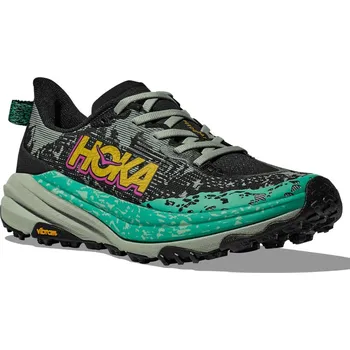 Pánská běžecká obuv Hoka One One Speedgoat 6 W black / aloe vera 38 2/3