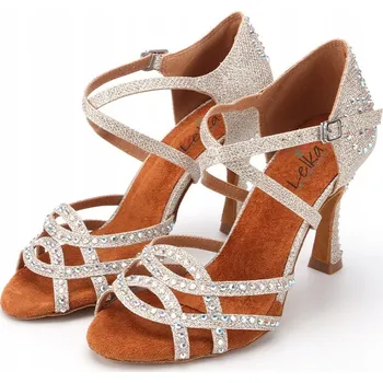 Pracovní obuv Lelka taneční boty na latino L360 - 9 Cm - CHAMPAGNE velikost 43