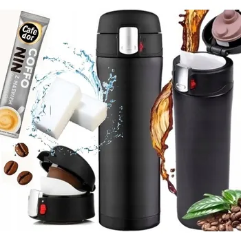 Termohrnek TERMOHRNEK TERMOSKA ČERNÁ S NÁUSTKEM + DÁREK