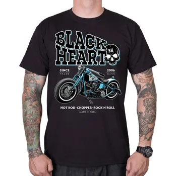 Tričko Black Heart Blue Bobber černé L