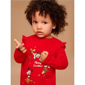 Dívčí spodní prádlo Sinsay - Bavlněná košilka s potiskem Minnie Mouse - červená - 137FT-33X - 137FT-33X-80