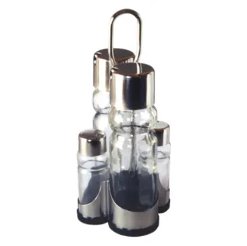 Nádoba na olej a ocet TOMGAST Dochucovací set sůl, pepř, olej, ocet