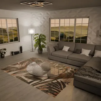 Koberec JUTEX Kusový koberec ARTE 14750 O10 oranžový BARVA: Oranžová, ROZMĚR: 80x150 cm