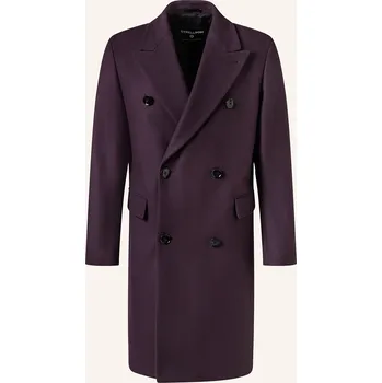 Pánský zimní kabát Strellson Pánský Vlněný Kabát Park Lane, tmavě fialová, 54