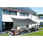 Sluneční markýza Sunfun / 360 x 360 cm / 185 g/m² / polyetylen / světle šedá