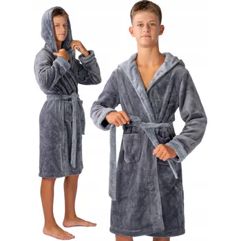 Chlapecký župan Dětský župan šedý velikost 140