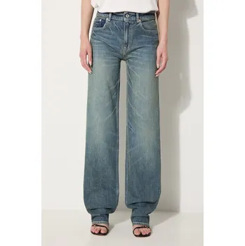 Dámské džíny Džíny Kenzo Asagao Regular Waist Fit Jeans FE62DP2166S7.DY modrá 55X, vel. 29