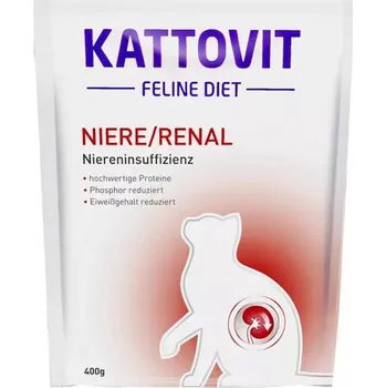 Krmivo pro kočku Kattovit Niere Renal 400g Suché krmivo pro kočky s onemocněním ledvin (renální insuficience)