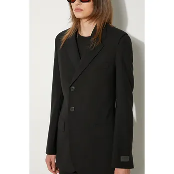 Dámské sako Vlněné sako Kenzo Virgin Wool Waisted Blazer FE62VE2549GE.99 černá 99X, vel. 34