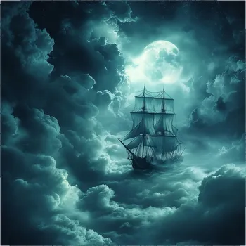 Obraz Puzzle Dřevěné Premium Černá Perla XXL Dárek 1Puzzel Loď Oceán