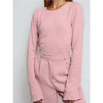 Sinsay - Halenka s dlouhými rukávy - růžová - 723EU-30X - 723EU-30X-XS