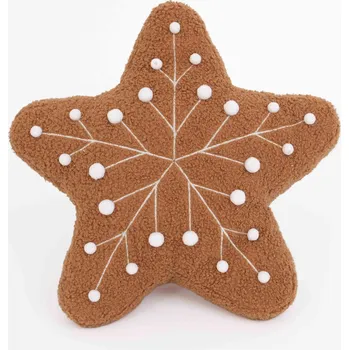 Dekorativní polštářek MKLuzkoviny.cz Povlak na polštářek 40 x 40 cm Perníček vločka