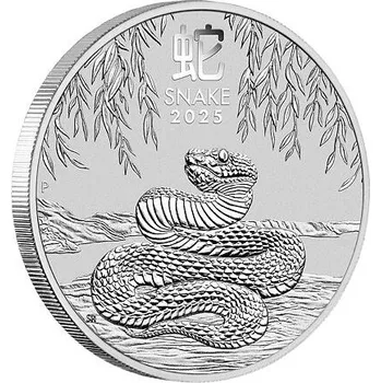 Lunární série III. - stříbrná mince Year of the Snake (Rok hada) 1/2 Oz 2025