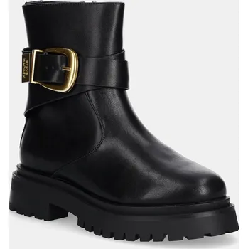 Dámské kozačky Kožené kotníkové boty Steve Madden Lexs dámské, černá barva, na platformě, 11003593 11003593.05O 99X, EUR 36