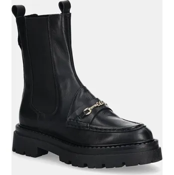 Dámská zimní obuv Kožené kotníkové boty Steve Madden Kasey dámské, černá barva, na plochém podpatku, 11004947 11004947.017 99X, EUR 38