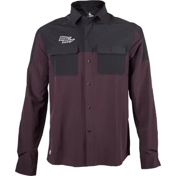 Fresh Trash Men´s Rider Long Sleeve Shirt wine red/black Velikost: M