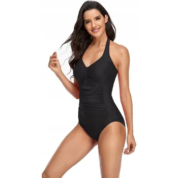 Dámské plavky ZEŠTÍHLUJÍCÍ JEDNODÍLNÉ PLAVKY XXL