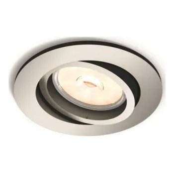 Bodové svítidlo Zapuštěné svítidlo Philips 5,5 W patice GU10 stříbrné