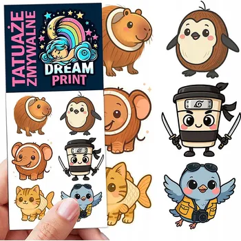 Odstranitelné tetování Smyvatelné tetování pro děti - motivy Italian BRAIN ROT TRALALA SAHUR