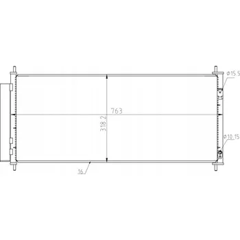 Výparník klimatizace Hart 623 856 Kondenzátor klimatizace