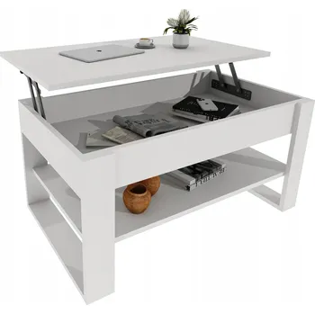 Konferenční stolek Konferenční stolek möbelkap obdélníkový 92 x 54,2 x 45 cm bílý